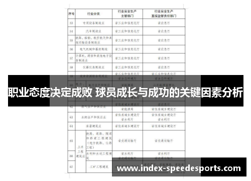 职业态度决定成败 球员成长与成功的关键因素分析