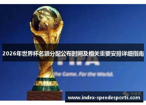 2026年世界杯名额分配公布时间及相关重要安排详细指南